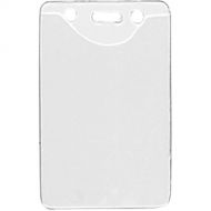 BRADY PEOPLE ID Clear Vinyl Vertical Badge Holder with Slot and Chain Holes (2.3 x 3.38