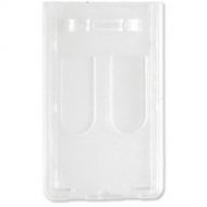 BRADY PEOPLE ID Rigid Plastic Vertical 2-Sided Multi-Card Holder (Frosted, 3.6 x 2.28