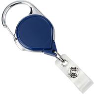 BRADY PEOPLE ID Carabiner Badge Reel with Strap (Royal Blue, 25-Pack)