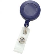 BRADY PEOPLE ID Round Badge ID Reel with Strap & Side Clip (Royal Blue, 25-Pack)