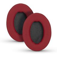 Brainwavz Ear Pads for ATH M50X, M50XBT, M40X, M30X, HyperX, SHURE, Turtle Beach, AKG, ATH, Philips, JBL, Fostex Replacement Memory Foam Earpads & Fits Many Headphones (See List), Dark Red Oval