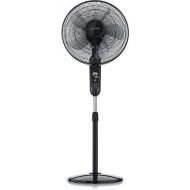 [아마존베스트]Brandson Silent DC Standing Fan with Remote Control and LED Display 24 Speeds 80-Degree Oscillation Very Quiet Fan Height Adjustable Head Can be Tilted 35 Degrees, black, 922303333