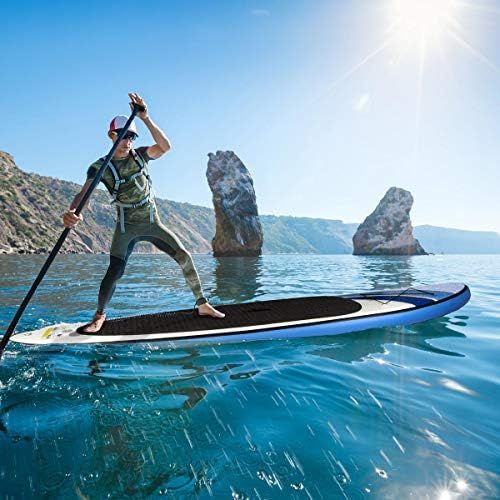  BRAST SUP Board Stand up Paddle Paddling Surfboard 3 Modelle 300-365cm aufblasbar Alu-Paddel Hochdruck-Pumpe Rucksack Kick-Pad bis 150KG gewebtes Drop Stitch