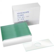 BRESSER Blank Microscope Slides with Cavity (50 Pieces)