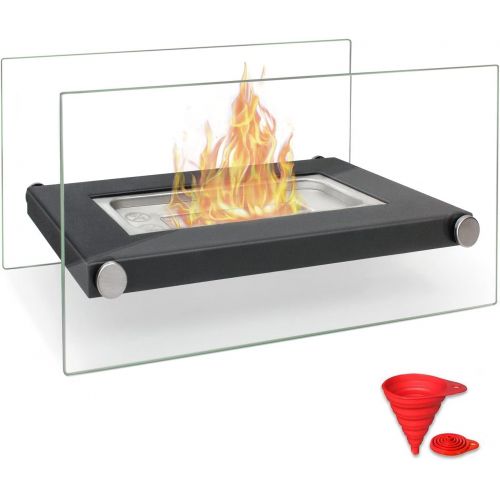  BRIAN & DANY Tabletop Ethanol Fireplace for Indoor/Outdoor