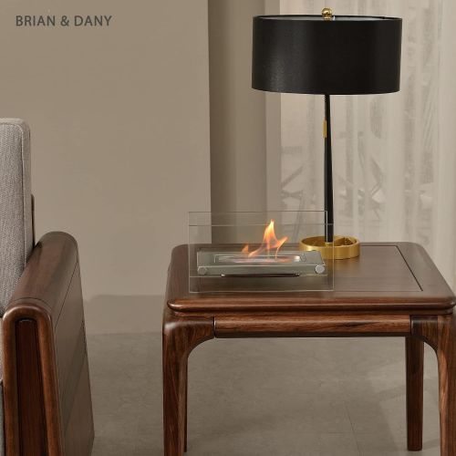  BRIAN & DANY Tabletop Portable Ethanol Fireplace for Indoor/Outdoor