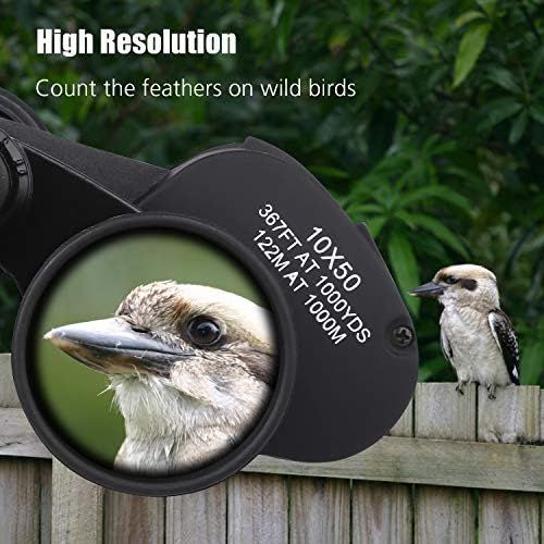  [아마존베스트]BRIGENIUS Binoculars, Magnification For Football, Safari, Bird Watching, Hunting, Climbing, Waterproof, Fully Coated Lens, With Carry Bag, Strap, Cleaning Cloth