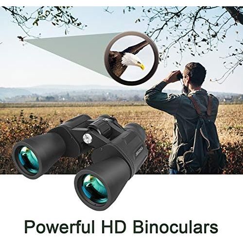  [아마존베스트]BRIGENIUS Binoculars, Magnification For Football, Safari, Bird Watching, Hunting, Climbing, Waterproof, Fully Coated Lens, With Carry Bag, Strap, Cleaning Cloth