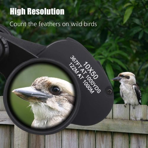  [아마존베스트]BRIGENIUS Binoculars, Magnification For Football, Safari, Bird Watching, Hunting, Climbing, Waterproof, Fully Coated Lens, With Carry Bag, Strap, Cleaning Cloth