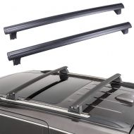 BRIGHTLINES ECCPP Roof Rack Cross Bar Roof Rack Cross Bars Luggage Cargo Carrier Rails Fit for 2011-2018 Jeep Grand Cherokee Sport Utility 4-Door,Aluminum(Only Fits with OEM Roof Rails)