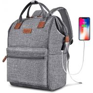 [아마존 핫딜] BRINCH Laptop Backpack 15.6 Inch Wide Open Computer Backpack Laptop Bag College Rucksack Water Resistant Business Travel Backpack Multipurpose Casual Daypack with USB Charging Port