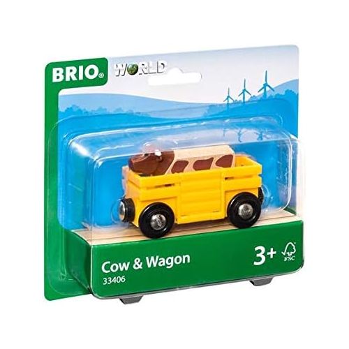  [아마존 핫딜]  [아마존핫딜]Brio BRIO World 33406 - Tierwagen mit Kuh