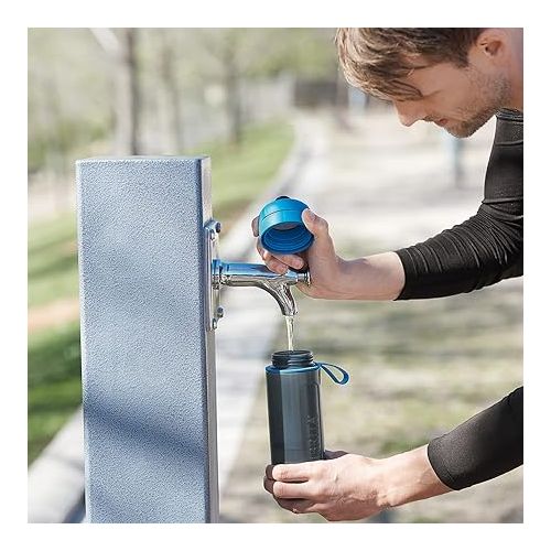 BRITA ? S1200 Fill and Go Active Water Filter Bottle, 600 ml, Blue