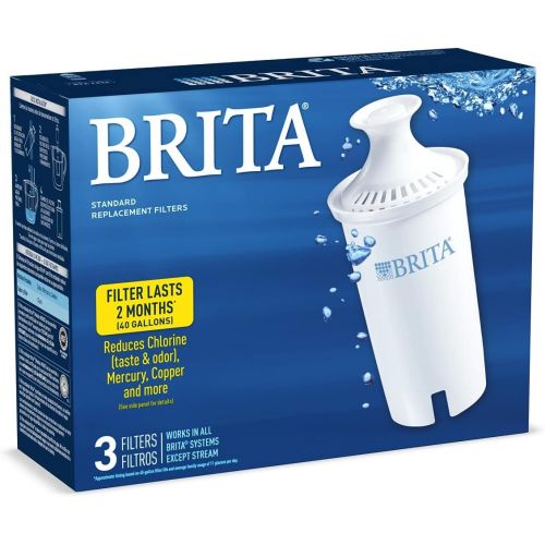  BRITA Pitcher Replacement Filters, 3/Pack