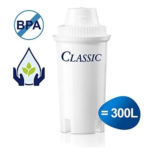  BRITA filter cartridges Classic in a pack of 3 - filter cartridges for older BRITA water filters to reduce lime, chlorine and substances that impair taste in tap water