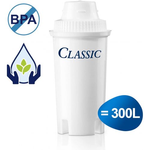  BRITA filter cartridges Classic in a pack of 3 - filter cartridges for older BRITA water filters to reduce lime, chlorine and substances that impair taste in tap water