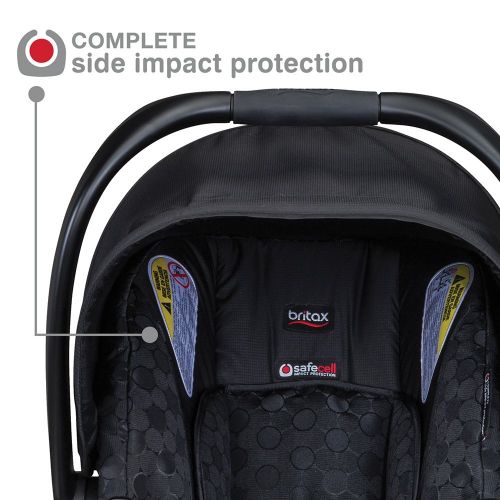  BRITAX Britax B-Safe 35 Side Impact Protection Infant Car Seat with Base, Slate Strie