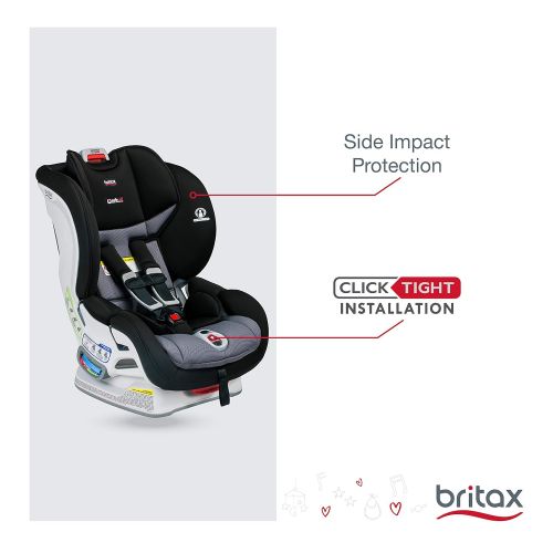  BRITAX Britax Marathon ClickTight Convertible Car Seat - 1 Layer Impact Protection - Rear & Forward Facing - 5 to 65 pounds, Ashton