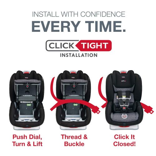  [아마존베스트]BRITAX Britax Marathon ClickTight Convertible Car Seat, Verve