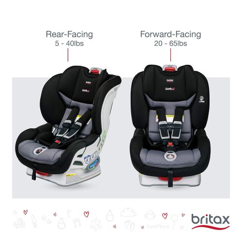  [아마존베스트]BRITAX Britax Marathon ClickTight Anti-Rebound Bar Convertible Car Seat - 1 Layer Impact Protection - Rear &...