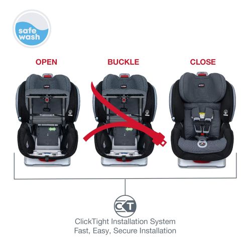  [아마존베스트]BRITAX Britax Advocate ClickTight SafeWash Convertible Car Seat, Otto