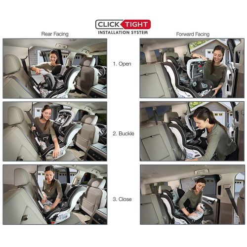  [아마존베스트]BRITAX Britax Boulevard ClickTight Anti-Rebound Bar Convertible Car Seat - 2 Layer Impact Protection - Rear & Forward Facing - 5 to 65 Pounds, Spark