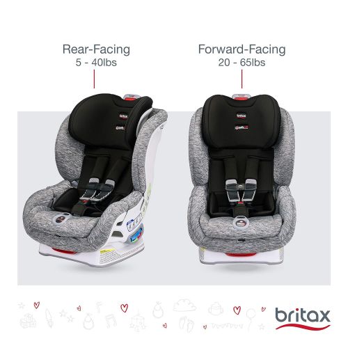  [아마존베스트]BRITAX Britax Boulevard ClickTight Anti-Rebound Bar Convertible Car Seat - 2 Layer Impact Protection - Rear & Forward Facing - 5 to 65 Pounds, Spark