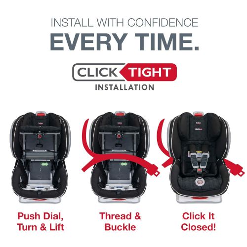  [아마존베스트]BRITAX Britax Advocate ClickTight Convertible Car Seat - 3 Layer Impact Protection - Rear & Forward Facing - 5...