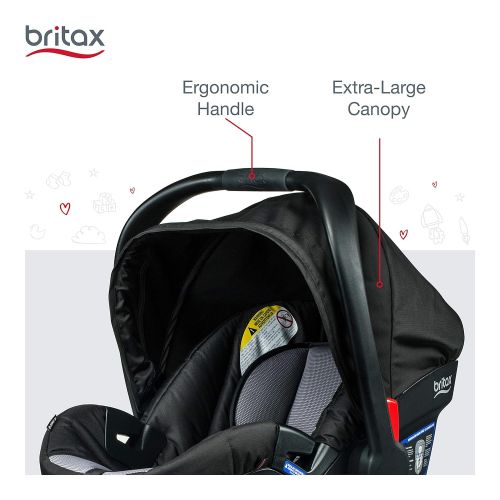  [아마존베스트]BRITAX Britax B-Safe 35 Infant Car Seat - Rear Facing 4 to 35 Pounds - Reclinable Base, Ashton