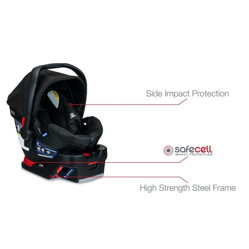  [아마존베스트]BRITAX Britax Travel System - B-Lively Stroller & B-Safe 35 Infant Car Seat - 4 to 55 Pounds, Raven