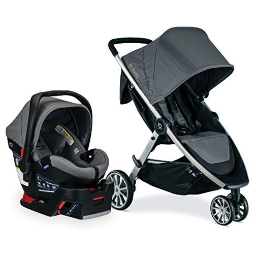  [아마존베스트]BRITAX Britax B-Lively & B-Safe Ultra Travel System, Gris