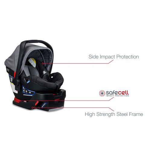  [아마존베스트]BRITAX Britax Travel System - B-Lively Stroller & B-Safe 35 Infant Car Seat - 4 to 55 Pounds, Dove