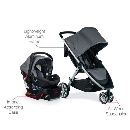  [아마존베스트]BRITAX Britax Travel System - B-Lively Stroller & B-Safe 35 Infant Car Seat - 4 to 55 Pounds, Dove