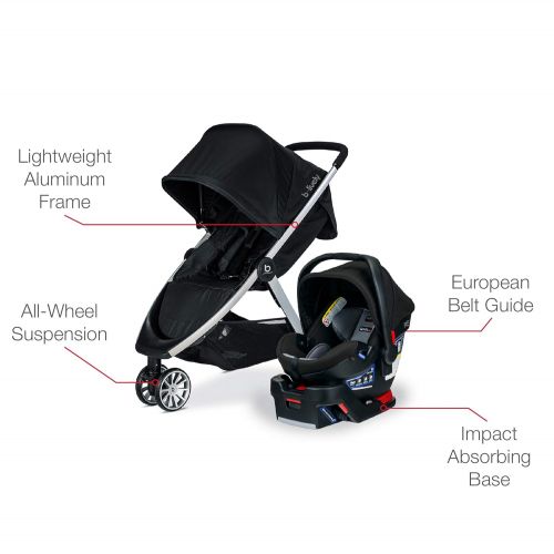  [아마존베스트]BRITAX Britax B-Lively & B-Safe Ultra Travel System, Noir