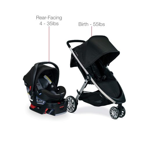  [아마존베스트]BRITAX Britax B-Lively & B-Safe Ultra Travel System, Noir