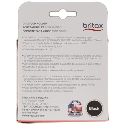  [아마존베스트]BRITAX Britax Child Cup Holder for ClickTight Convertible Car Seats - Dishwasher Safe, Black