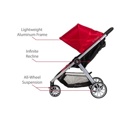  [아마존베스트]BRITAX Britax B-Lively Lightweight Stroller, Cardinal