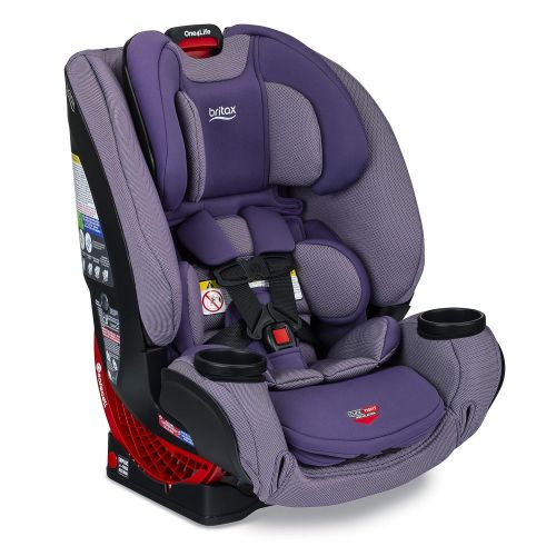  Britax One4Life ClickTight All-in-One Car Seat  10 Years of Use  Infant, Convertible, Booster  5 to 120 Pounds - SafeWash Fabric, Plum