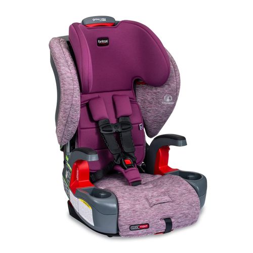  Britax USA E1C199G Britax Grow with You ClickTight Harness-2-Booster Car Seat - 2 Layer Impact Protection - 25 to 120 Pounds, Mulberry [Newer Version of Frontier]