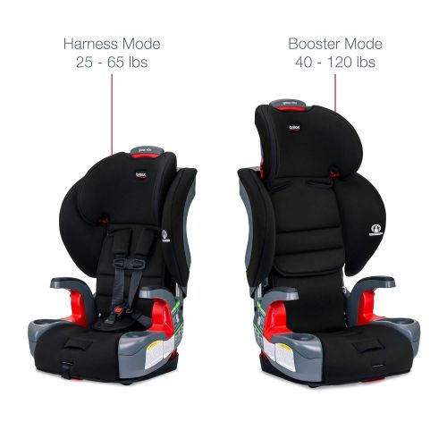  Britax Grow with You Harness-2-Booster Car Seat - 2 Layer Impact Protection - 25 to 120 Pounds, Dusk [Newer Version of Pioneer]
