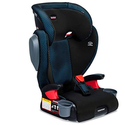  Britax USA Highpoint 2-Stage Belt-Positioning Booster Cool Flow Ventilating Fabric Car Seat - Highback and Backless - 3 Layer Impact Protection - 40 to 120 Pounds, Teal