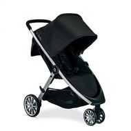 Britax B-Lively Lightweight Stroller, Raven One Hand, Easy Fold + Infinite Recline + Front Access Storage + Peekaboo Window