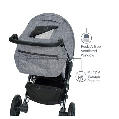  Britax B-Free Stroller, Vibe | All Terrain Tires + Adjustable Handlebar + Extra Storage with Front Access + One Hand, Easy Fold