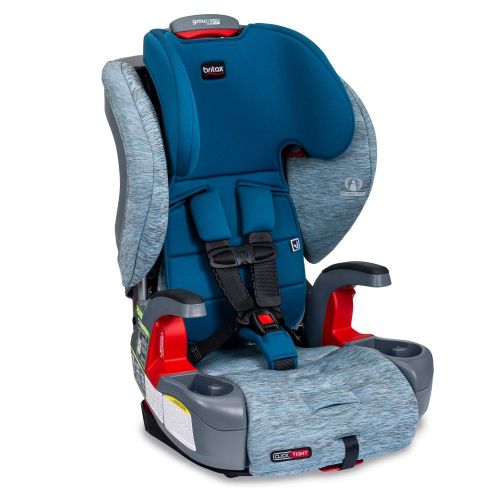  Britax USA Grow with You ClickTight Harness-2-Booster Car Seat - 2 Layer Impact Protection - 25 to 120 Pounds, Seaglass [Newer Version of Frontier]