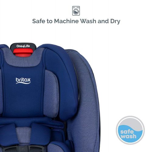  Britax One4Life ClickTight All-in-One Car Seat  10 Years of Use  Infant, Convertible, Booster  5 to 120 Pounds - SafeWash Fabric, Cadet