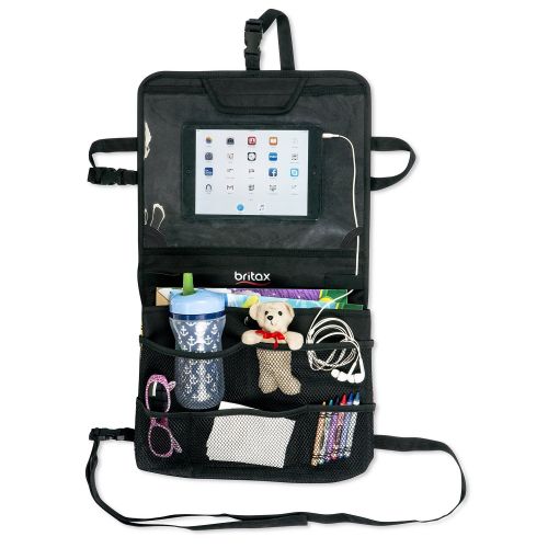  Britax View-N-Go Backseat Organizer with Tablet Holder, Black
