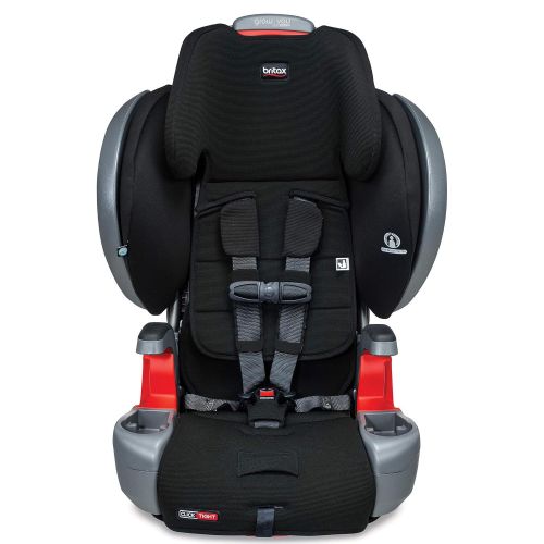  Britax Grow with You ClickTight Plus Harness-2-Booster Car Seat - 3 Layer Impact Protection - 25 to 120 Pounds, Jet Safewash Fabric [Newer Version of Pinnacle]