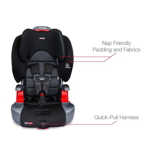  Britax Grow with You ClickTight Harness-2-Booster Car Seat - 2 Layer Impact Protection - 25 to 120 Pounds, Cool Flow Gray [Newer Version of Frontier]