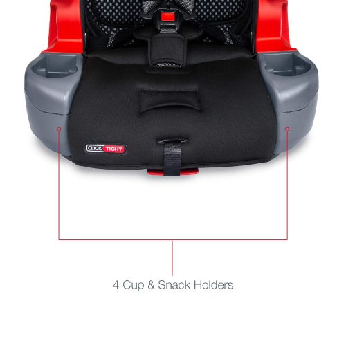  Britax Grow with You ClickTight Harness-2-Booster Car Seat - 2 Layer Impact Protection - 25 to 120 Pounds, Cool Flow Gray [Newer Version of Frontier]