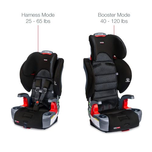  Britax Grow with You ClickTight Harness-2-Booster Car Seat - 2 Layer Impact Protection - 25 to 120 Pounds, Cool Flow Gray [Newer Version of Frontier]